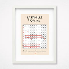 Famille mots mêlés