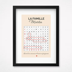 Famille mots mêlés